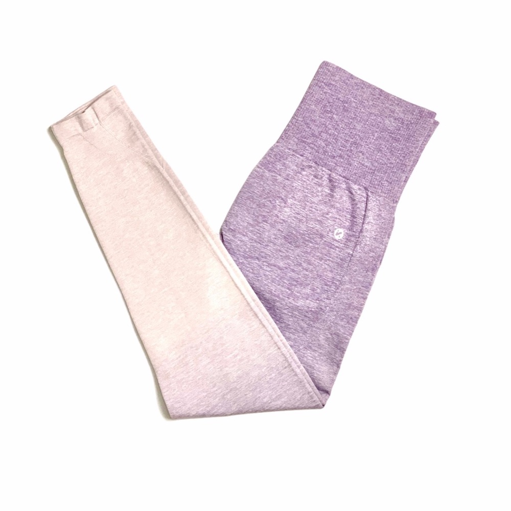 Lavender Purple: Halo Ombre Seamless Leggings